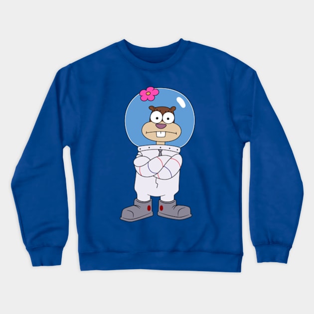 Squirrel Sandy Cheeks from Spongebob stands with his hands folded. meme 2022 Crewneck Sweatshirt by 2dsandy